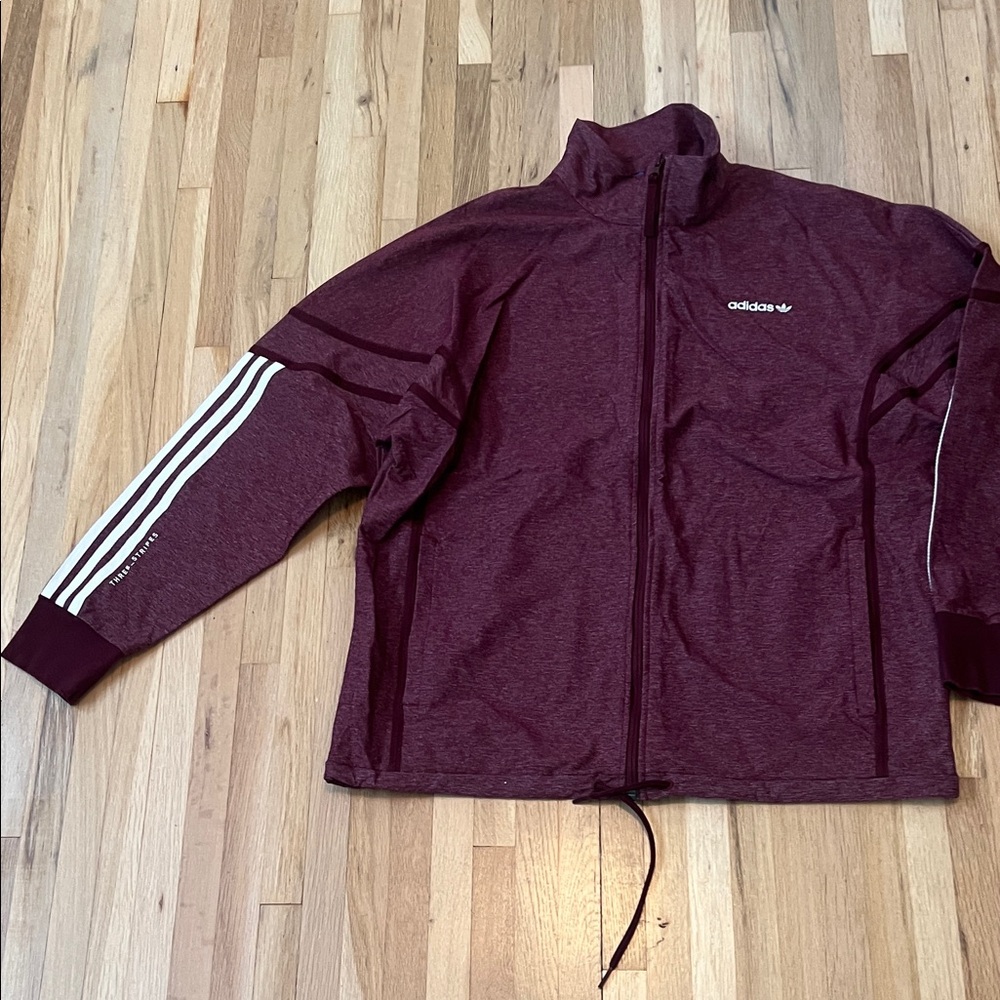 Adidas Men's Burgundy Windbreaker